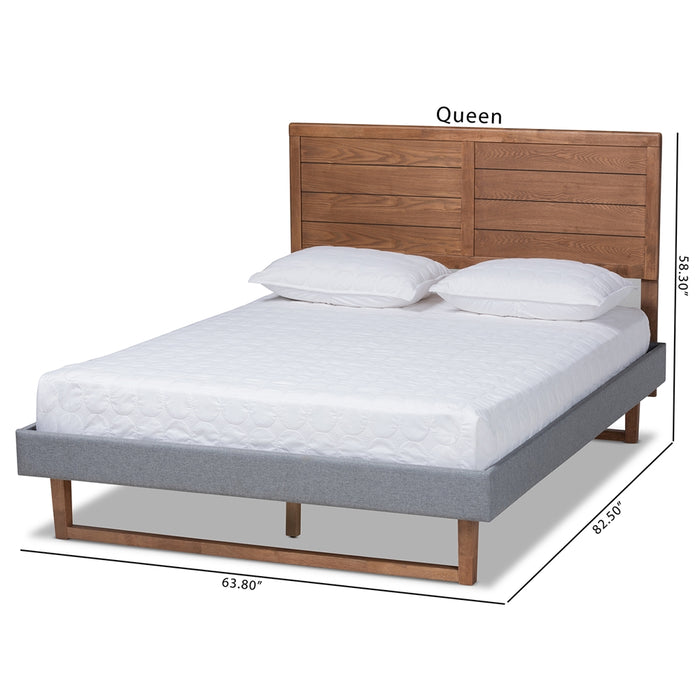 Gabriela Queen Size Upholstered Platform Bed - Cool Stuff & Accessories