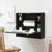 Wall Mounted Folding Laptop Desk Hideaway Storage with Drawer/Black - Cool Stuff & Accessories