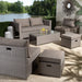 Haina Rattan 6 Piece Patio Set - Cool Stuff & Accessories