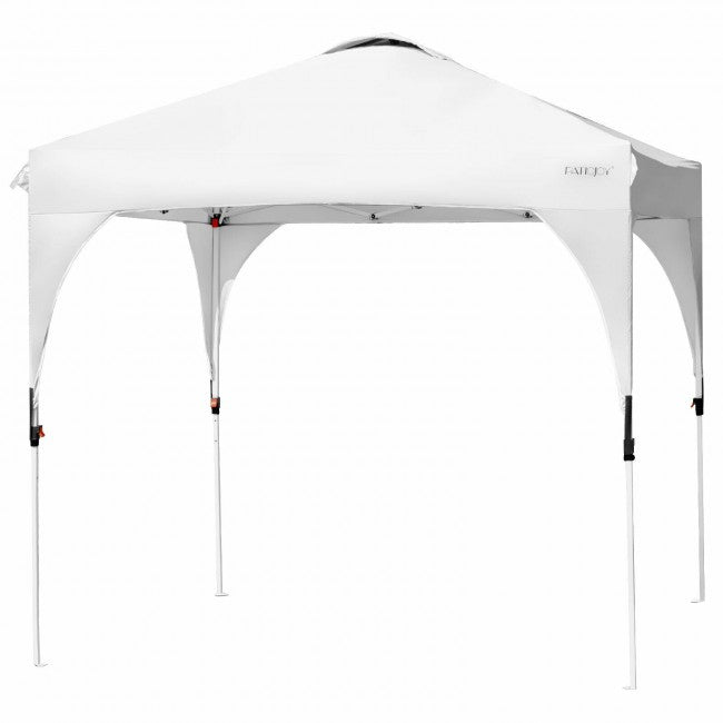 8' x 8' Outdoor Pop Up Tent Canopy Sun Shelter with Roller Bag