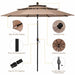 10ft 3 Tier Outdoor Patio Umbrella with Double Vented - Cool Stuff & Accessories