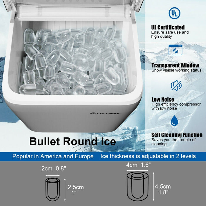Portable Countertop Ice Maker Machine with Scoop