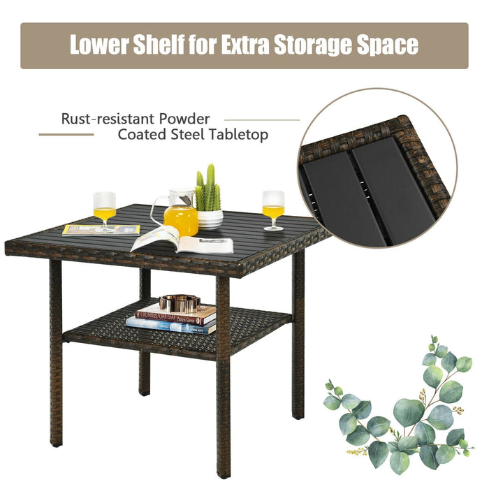 6 Pcs Patio Rattan Dining Sofa Funiture Set - Cool Stuff & Accessories