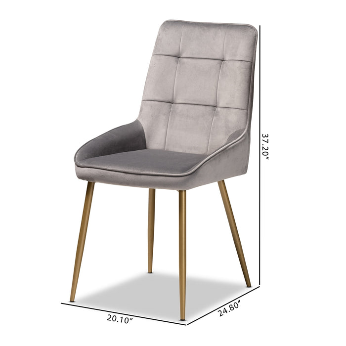 Gavino Upholstered 2-Piece Dining Chair Set/ Grey - Cool Stuff & Accessories