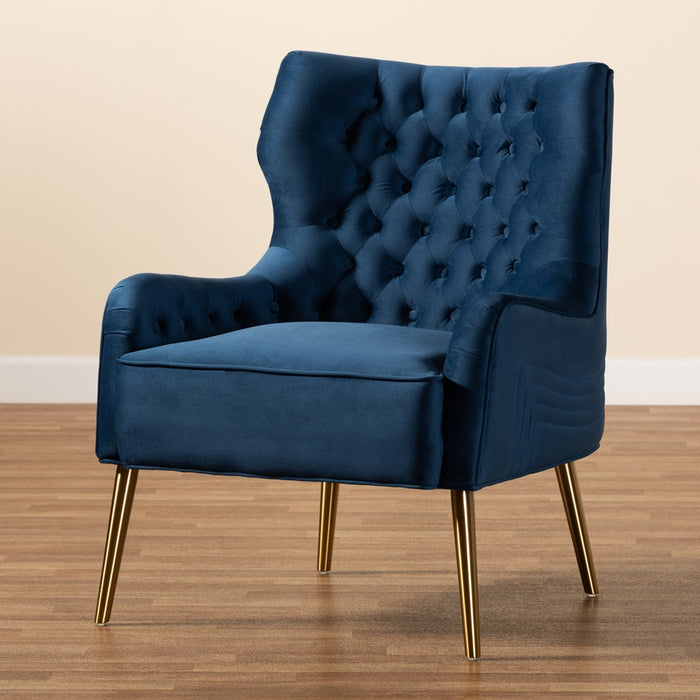Nelson Fabric Armchair / Navy Blue - Cool Stuff & Accessories