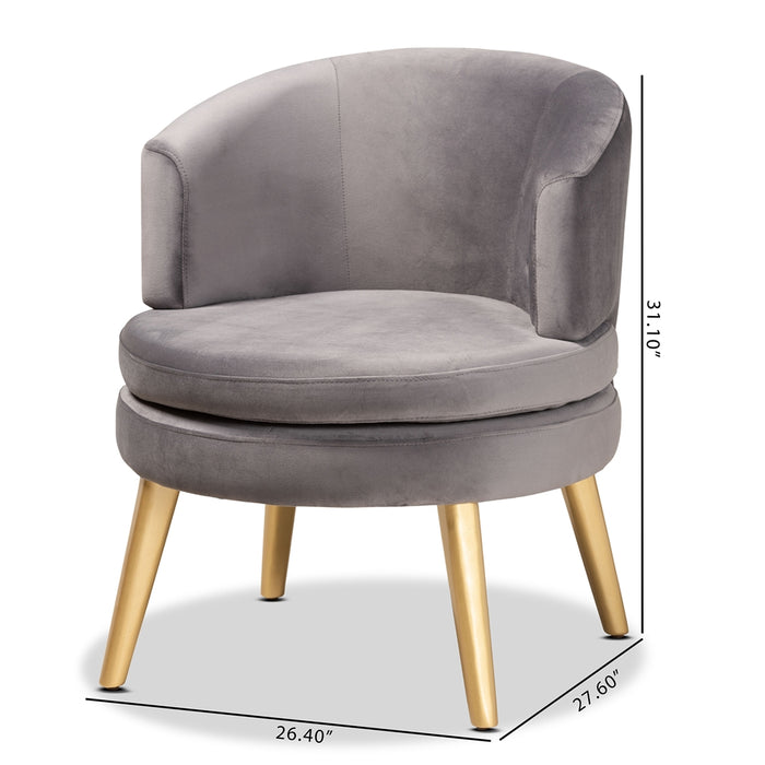 Baptiste Fabric Accent Chair/ Grey - Cool Stuff & Accessories