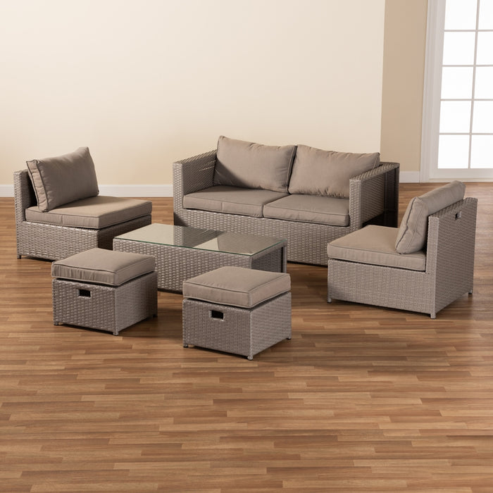 Haina Rattan 6 Piece Patio Set - Cool Stuff & Accessories