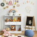 Freestanding Combo Cubby Bin Storage Organizer Unit W/3 Baskets/ White - Cool Stuff & Accessories