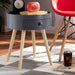 Jessen Gray Mid Century Nightstand - Cool Stuff & Accessories