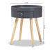 Jessen Gray Mid Century Nightstand - Cool Stuff & Accessories
