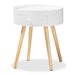 Jessen White Mid Century Nightstand - Cool Stuff & Accessories