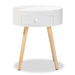 Jessen White Mid Century Nightstand - Cool Stuff & Accessories