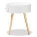 Jessen White Mid Century Nightstand - Cool Stuff & Accessories