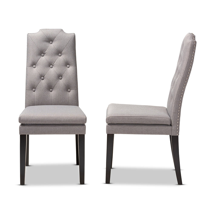 Dylin Faux Leather Dining Chair Grey