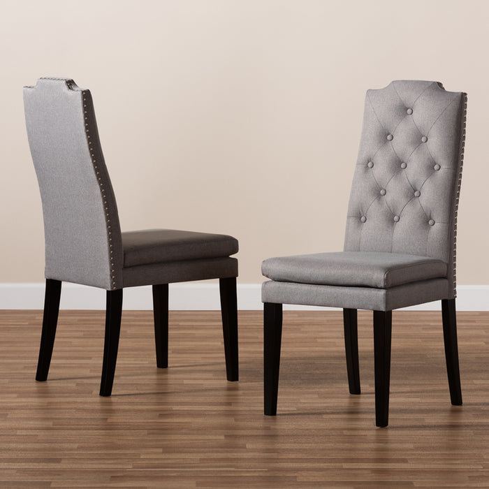 Dylin Faux Leather Dining Chair Grey