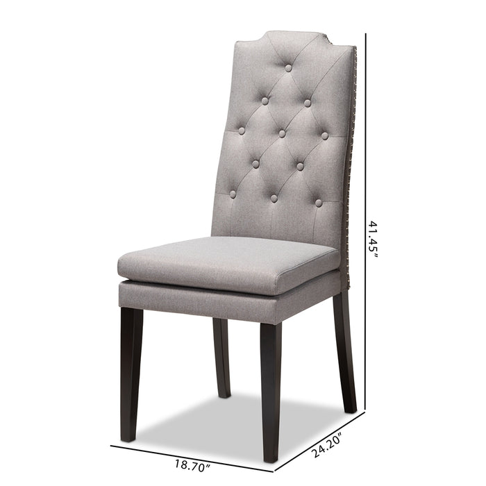Dylin Faux Leather Dining Chair Grey