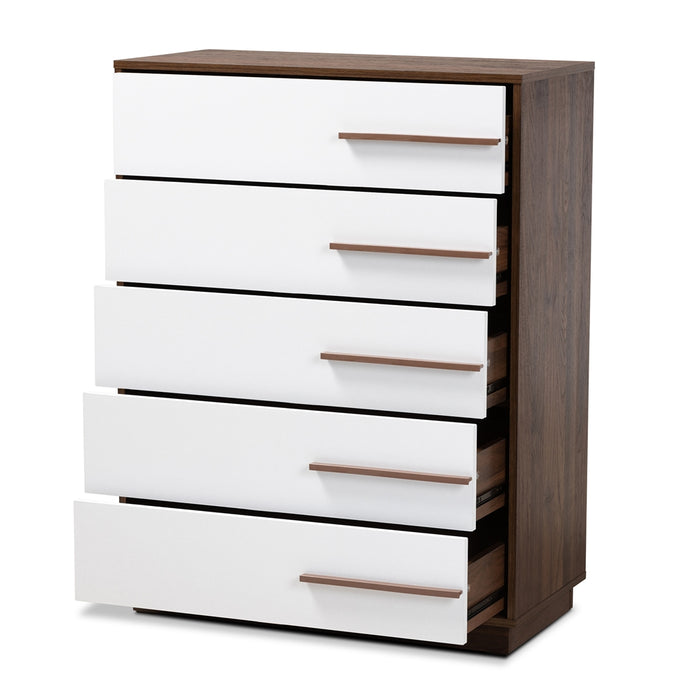 Mette Mid Century 5 Drawer Wood Chest - Cool Stuff & Accessories