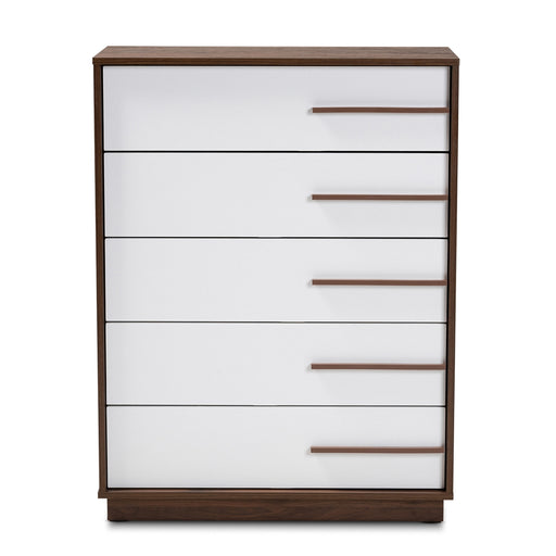 Mette Mid Century 5 Drawer Wood Chest - Cool Stuff & Accessories