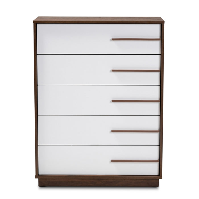 Mette Mid Century 5 Drawer Wood Chest - Cool Stuff & Accessories
