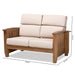 Charlotte Upholstered Loveseat - Cool Stuff & Accessories