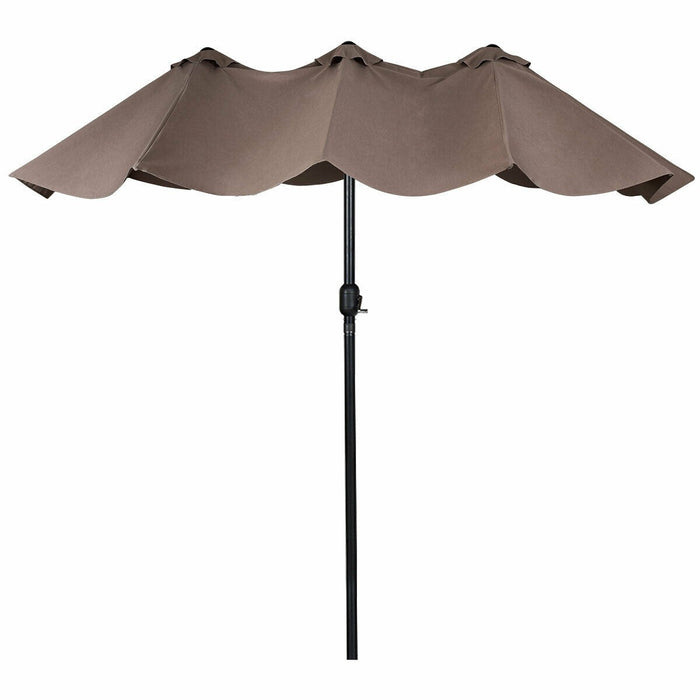 15 ft Double-Sided Outdoor Patio Umbrella with Crank without Base - Cool Stuff & Accessories