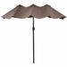 15 ft Double-Sided Outdoor Patio Umbrella with Crank without Base - Cool Stuff & Accessories