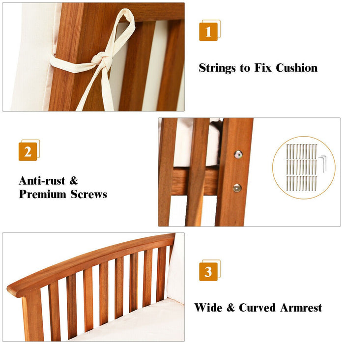 4PCS Patio Solid Wood Furniture Set - Cool Stuff & Accessories