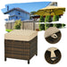 6 Pcs Patio Rattan Dining Sofa Funiture Set - Cool Stuff & Accessories