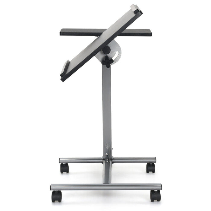 Adjustable Angle Height Rolling Laptop Table - Cool Stuff & Accessories