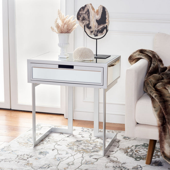 Lilo 1 Drawer Mirrored Accent Table