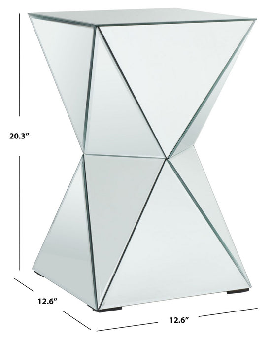 Luella Mirrored Accent Table