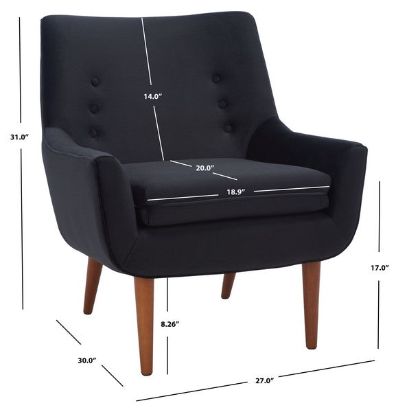 Amina Accent Chair/Black