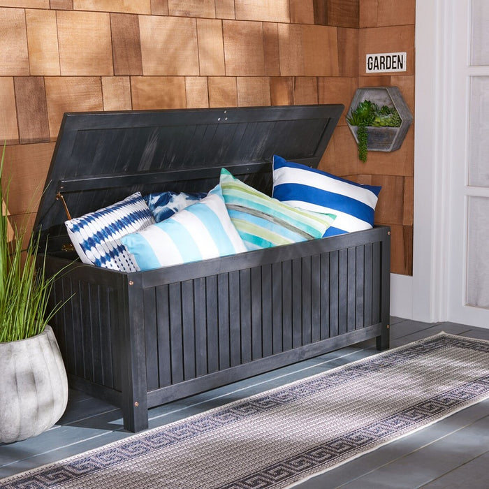 Abri 47.63 Inch L Cushion Box/Black