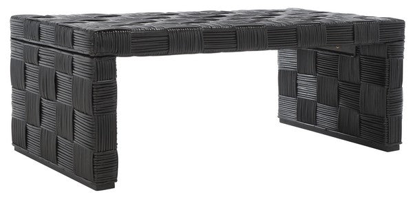 Adkin Rattan Coffee Table/Black Kubu