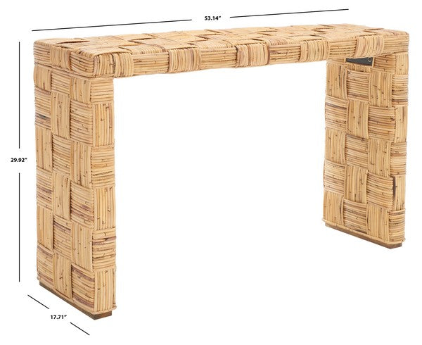 Adkin Rattan Console/Honey Natural Rattan
