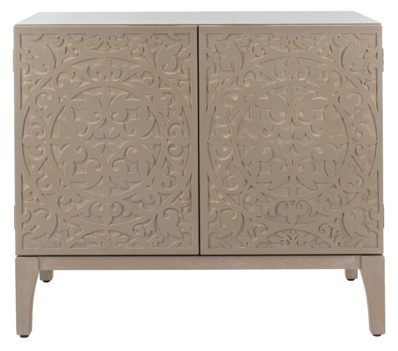 Alexie 2 Door 2 Shelf Chest/ Antique Grey