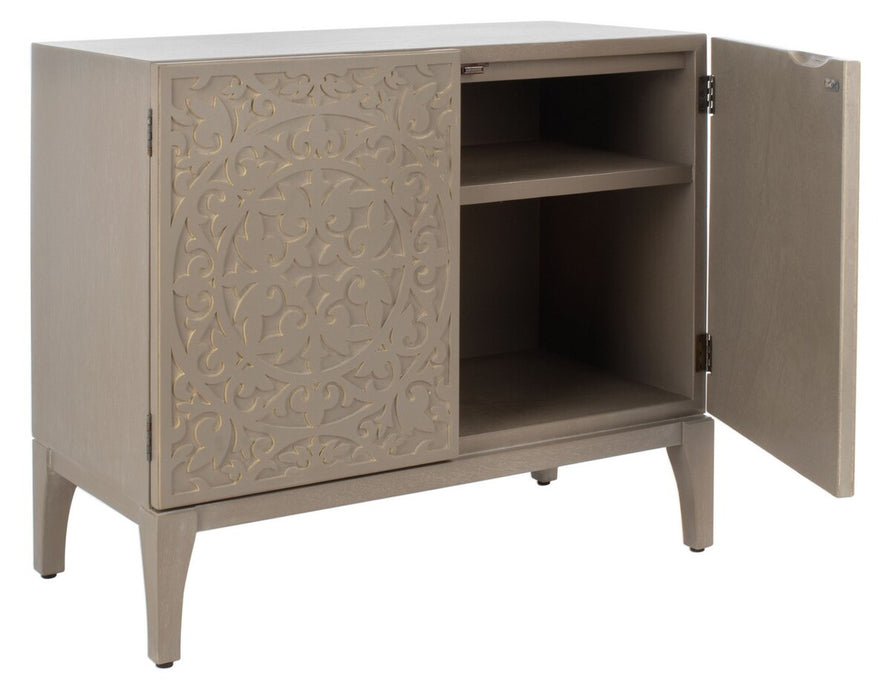 Alexie 2 Door 2 Shelf Chest/ Antique Grey