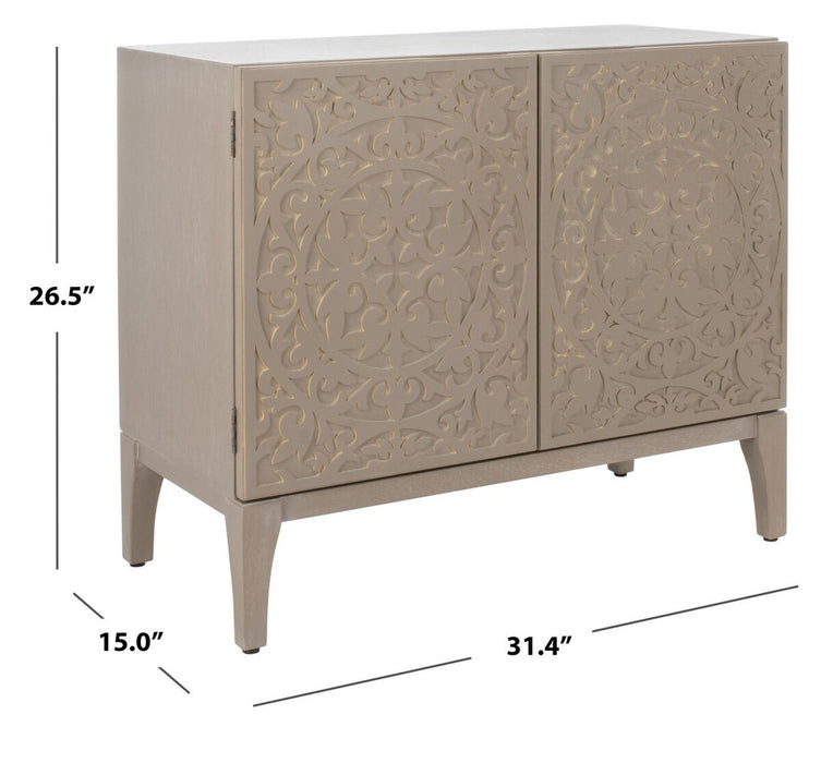 Alexie 2 Door 2 Shelf Chest/ Antique Grey