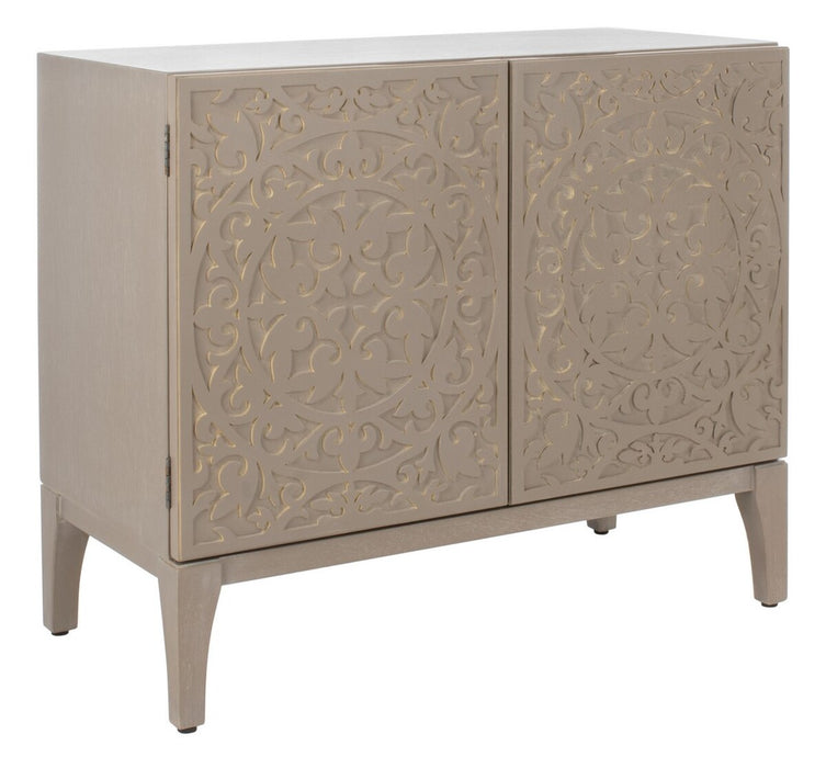 Alexie 2 Door 2 Shelf Chest/ Antique Grey