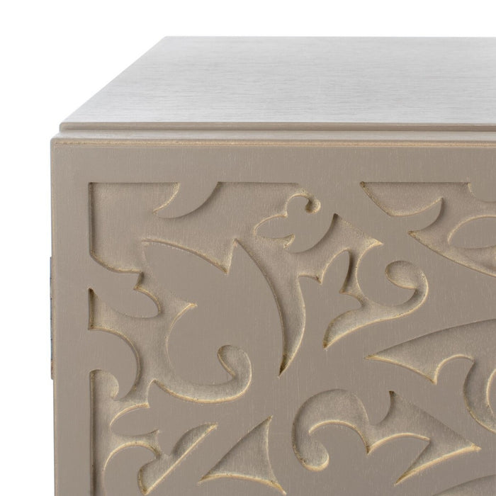 Alexie 2 Door 2 Shelf Chest/ Antique Grey