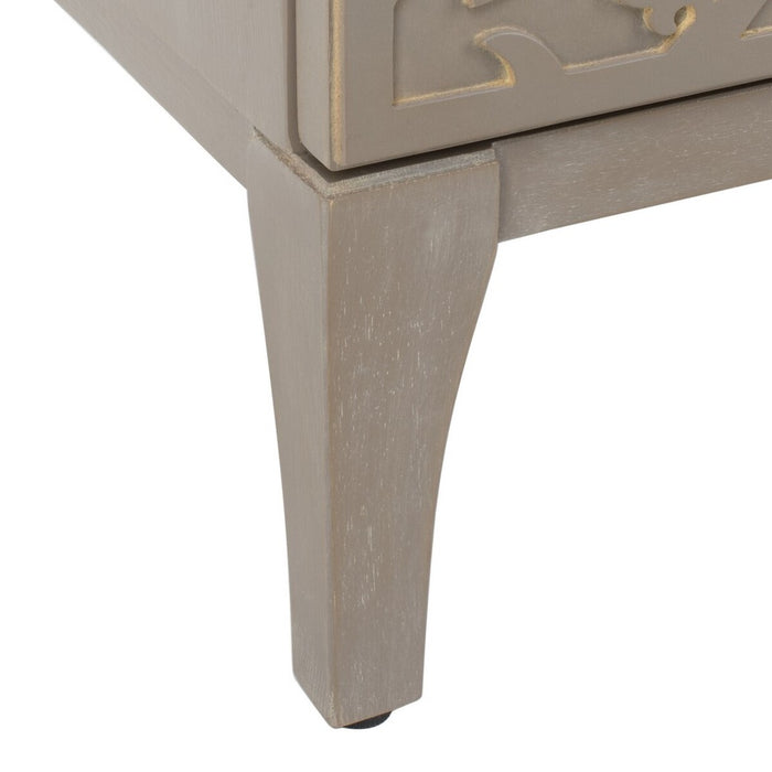 Alexie 2 Door 2 Shelf Chest/ Antique Grey