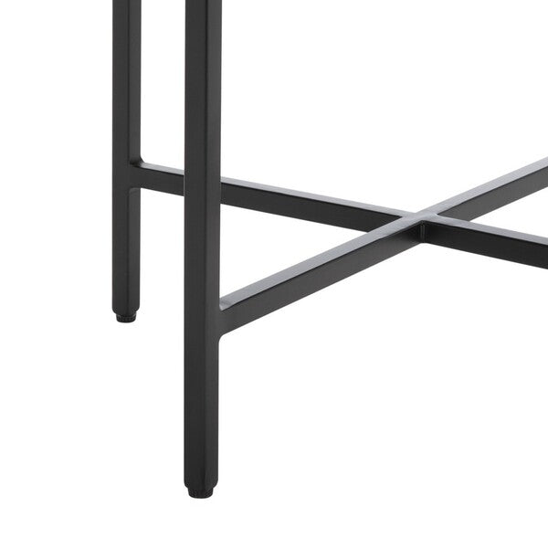Azula Stone Top Accent Table/Burnt Orange Stone