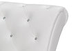Pease White Faux Leather Upholstered Chaise Lounge - Cool Stuff & Accessories
