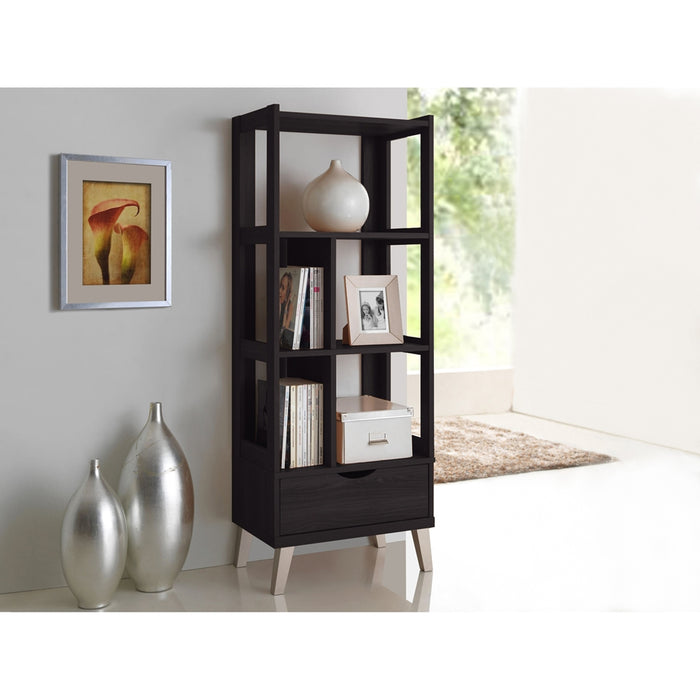 Kalien Wood Leaning Bookshelf - Cool Stuff & Accessories