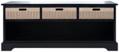 Landers 3 Drawer Storage Bench/Black - Cool Stuff & Accessories