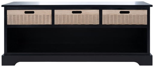 Landers 3 Drawer Storage Bench/Black - Cool Stuff & Accessories