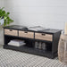 Landers 3 Drawer Storage Bench/Black - Cool Stuff & Accessories