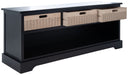 Landers 3 Drawer Storage Bench/Black - Cool Stuff & Accessories