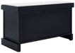 Landers 2 Drawer / Cushion Storage Bench/ Black - Cool Stuff & Accessories