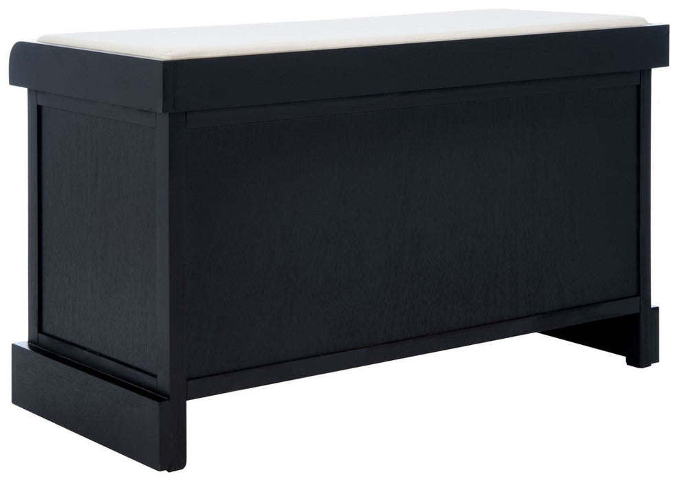 Landers 2 Drawer / Cushion Storage Bench/ Black - Cool Stuff & Accessories